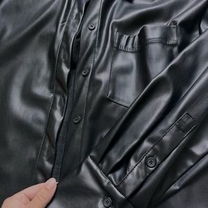 Zara Womens Pleather jacket
